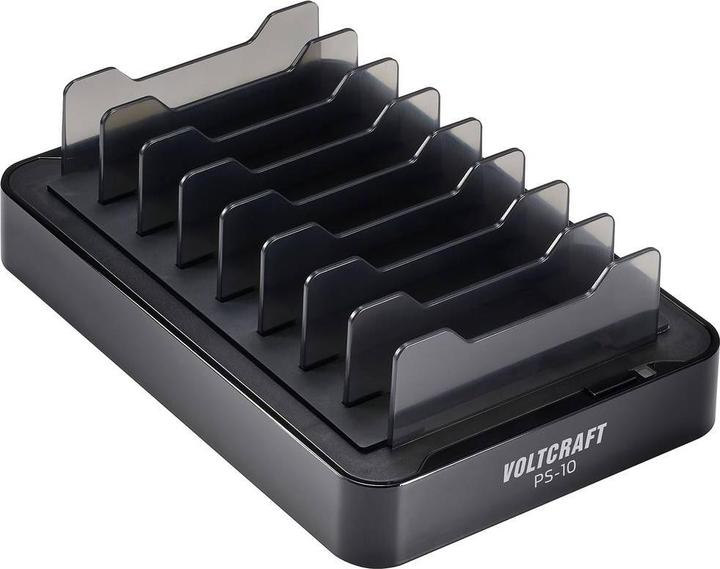 Produktbild Voltcraft Tischladestation 120W Ausgangsstrom (max.) 3A Anzahl Ausgänge: 10 x USB-A, USB-C® (120 W)