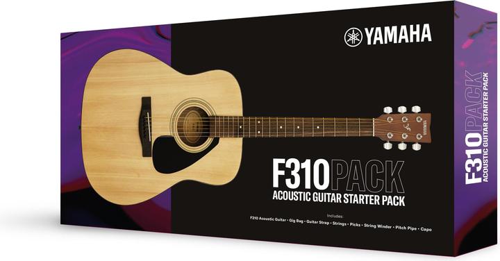 Produktbild Yamaha F310PII Natural akoestische western gitaar set (Westerngitarre, Tonholz, Rosenholz, Fichte, Harnstoff (Sattel), Chrom (Mechaniken))