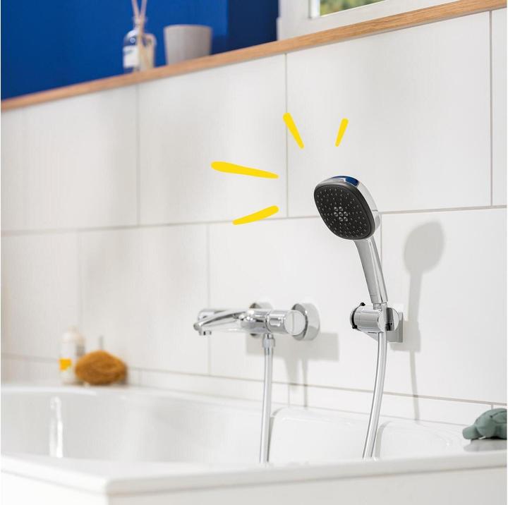 Actual product image Grohe Vitalio Comfort 110 QuickFix hand shower, intelligent spray diverter, 2 spray types, chrome (2 Beam types, 13.50 l/min)
