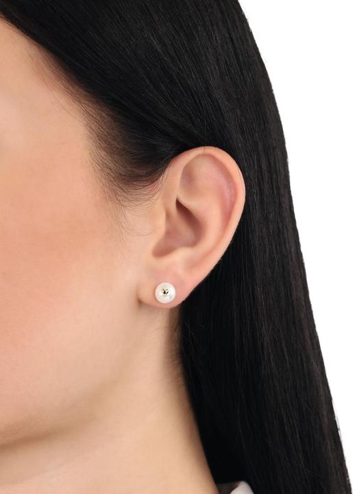 Produktbild Amor Ohrschmuck für Damen, 925 Sterling Silber, Muschelkernperle | Herz (925 Sterling Silber)