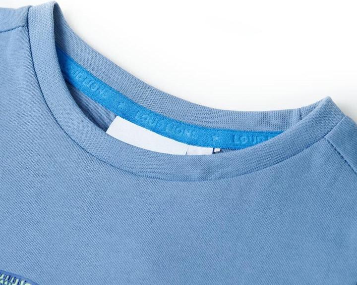 Immagine prodotto VidaXL Maglietta per bambini blu medio 140,Materiale: 100 (140)