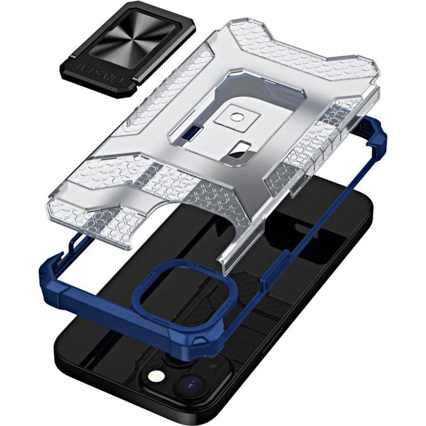 Thumbnail - Hurtel Crystal Ring Case Kickstand Tough Rugged Cover for iPhone 13 mini blue (Apple iPhone 13 mini), Smartphone Hülle, ...