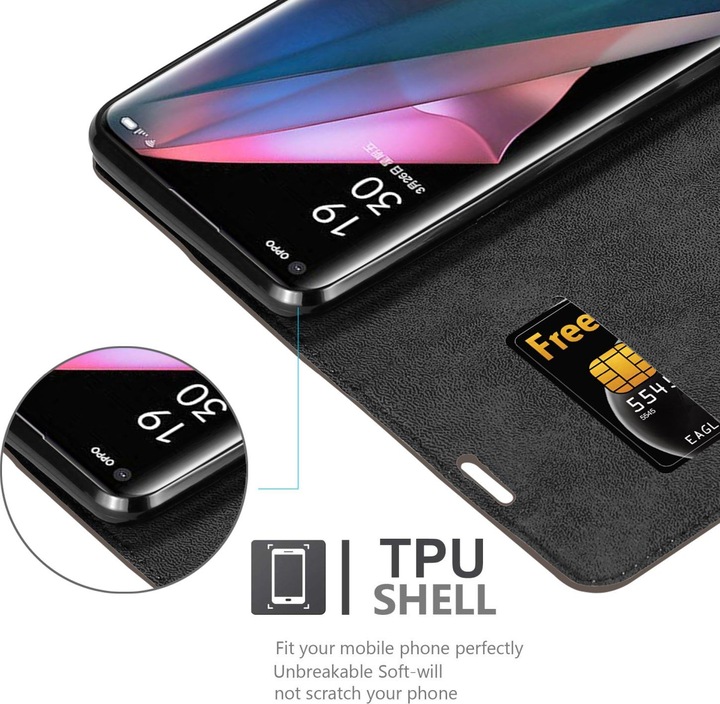 Produktbild Cadorabo Book Invis. Magnet Hülle (Oppo Find X3 Pro)