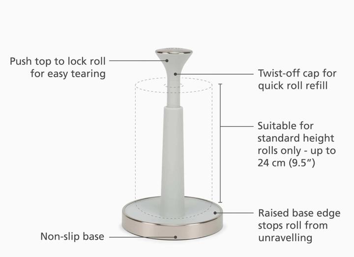Productafbeelding Joseph Joseph Push+Tear papierrolhouder