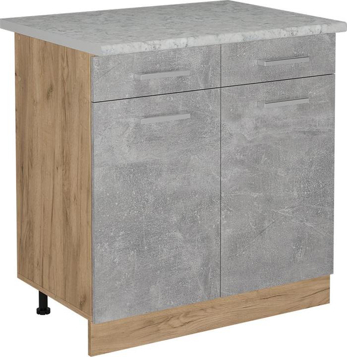 Beton, Goldkraft Eiche, Marble-Weiss