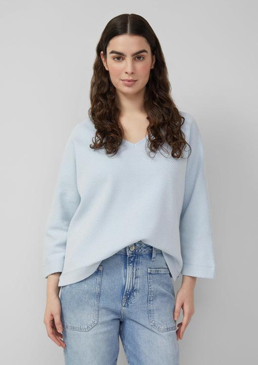 Produktbild s.Oliver Sweatshirt Strukturiertes Sweatshirt mit Fledermausärmeln (36)