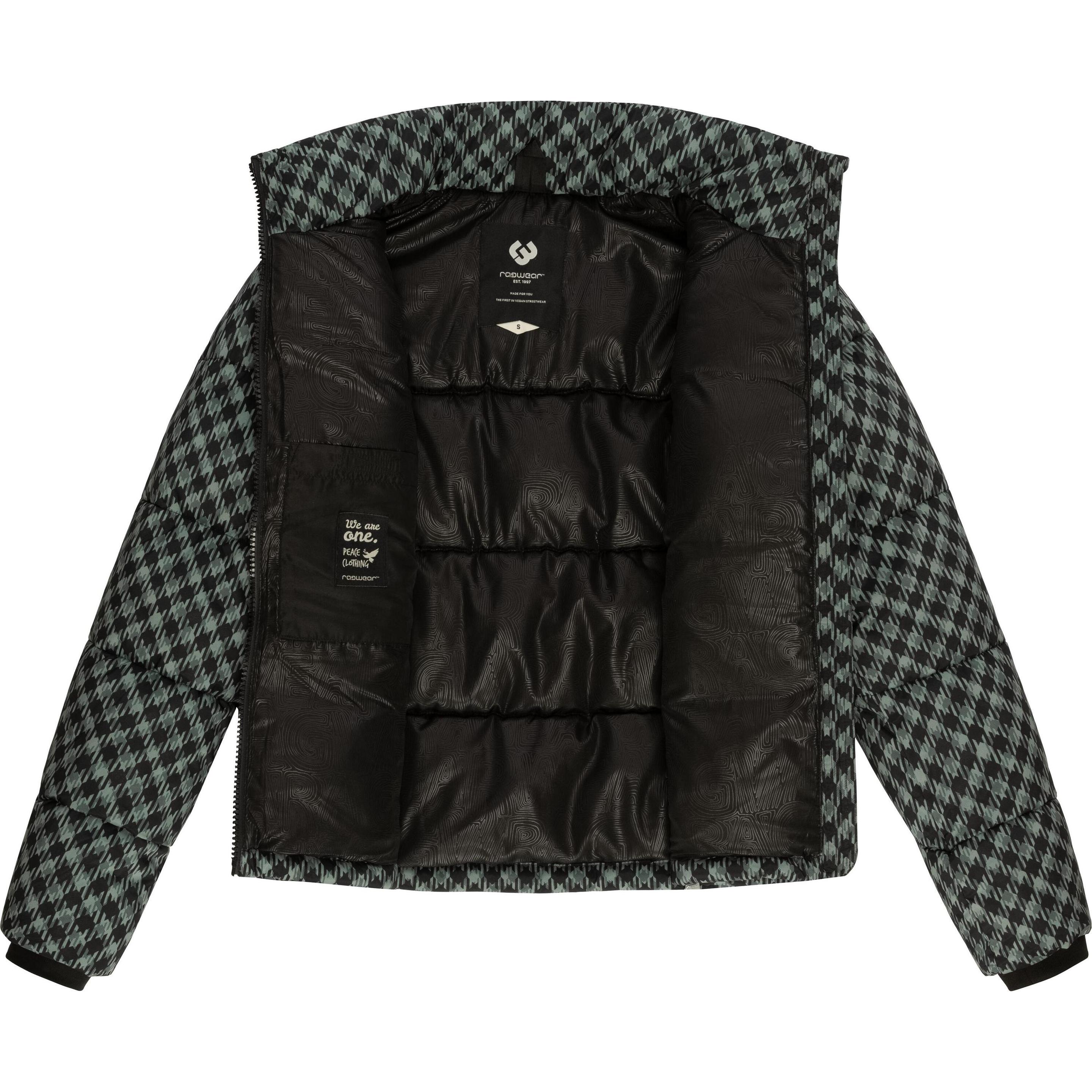 Ragwear, Damen, Jacke, Serah Print (4XL), Grün, 4XL
