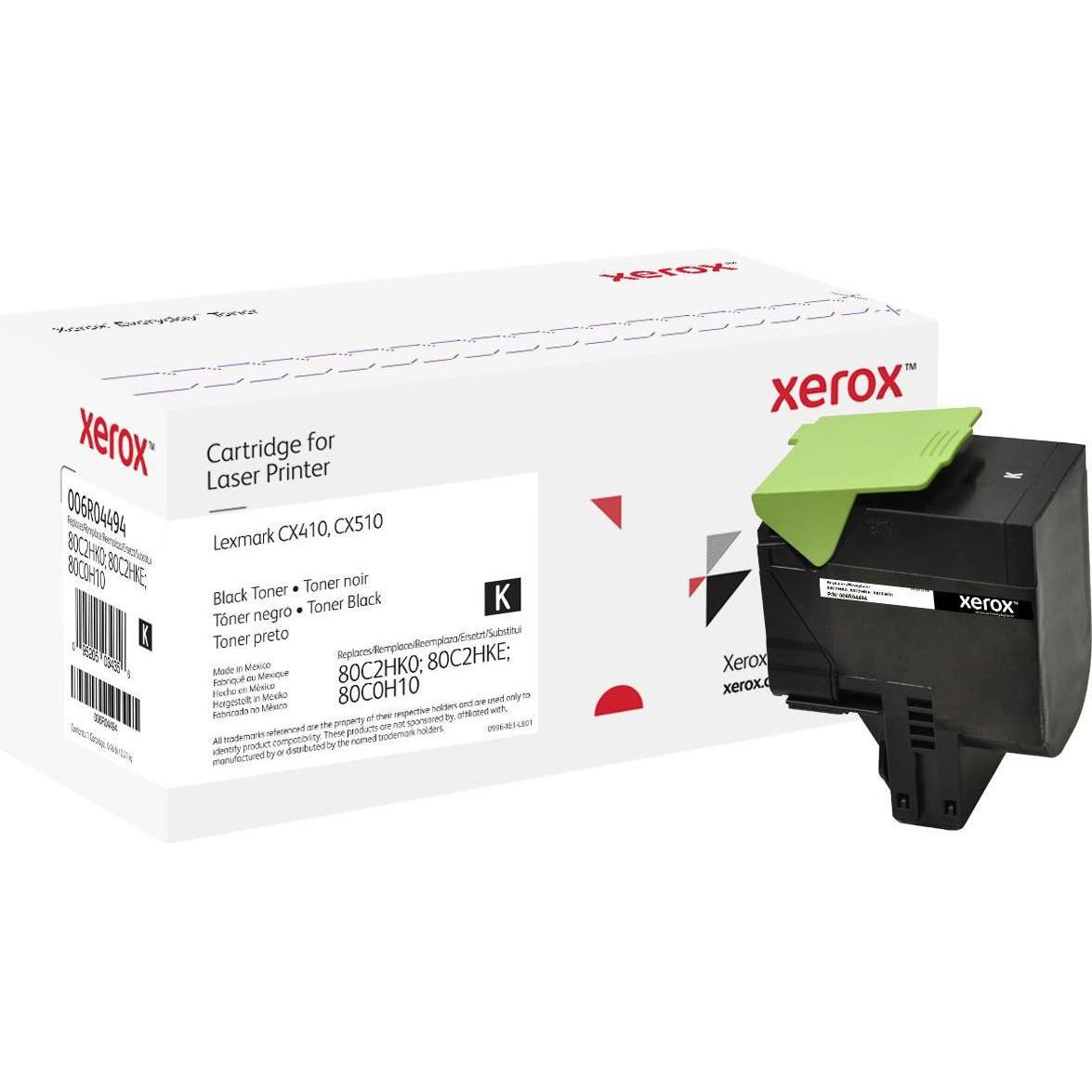Xerox, Toner, Everyday Toner Nero ad Resa elevata, Lexmark 80C2HK0 80C2HKE 80C0H10 a, 4000 pagine- (006R04 (BK)