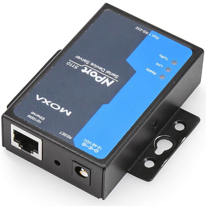 Produktbild Moxa NPort 5110, Ethernet Serial Deviceserver (1-Port RS-232) (RJ45, RJ45 (1x))