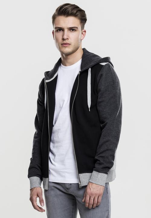 Produktbild Urban Classics 3- Tone Sweat Zip Hoody (M)