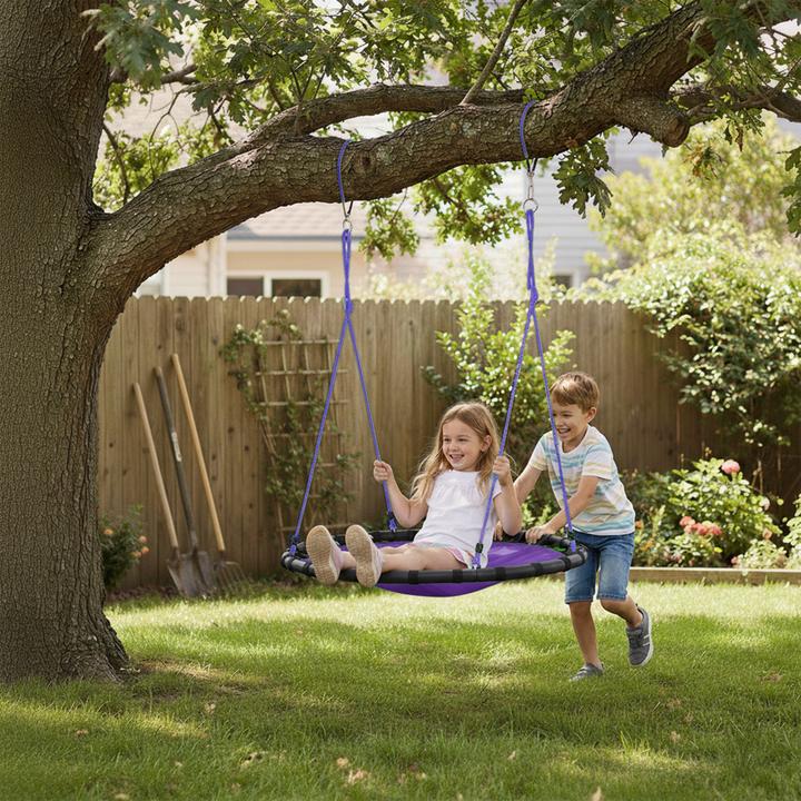 Actual product image Relaxdays 120 cm Nest Swing