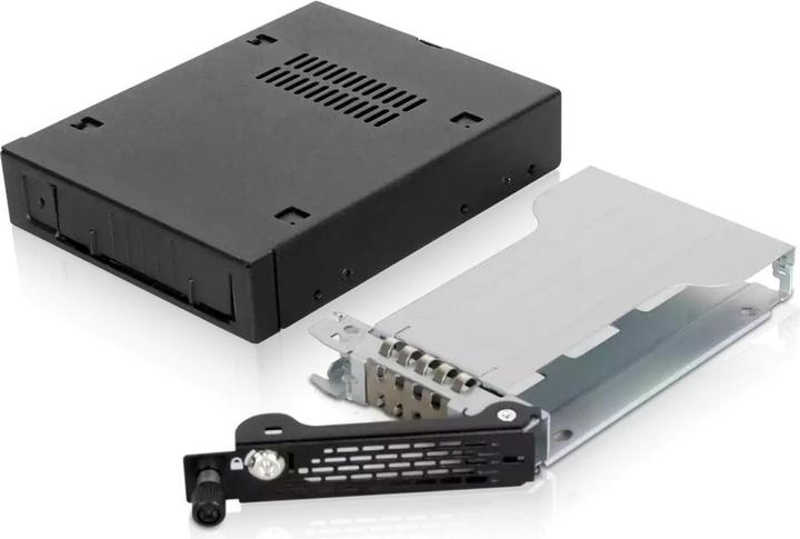 Actual product image Icy Dock MB491SKL-B 2.5in HDD Case for industrial systems SAS/SATA3 HDD/SSD dust cover key lock