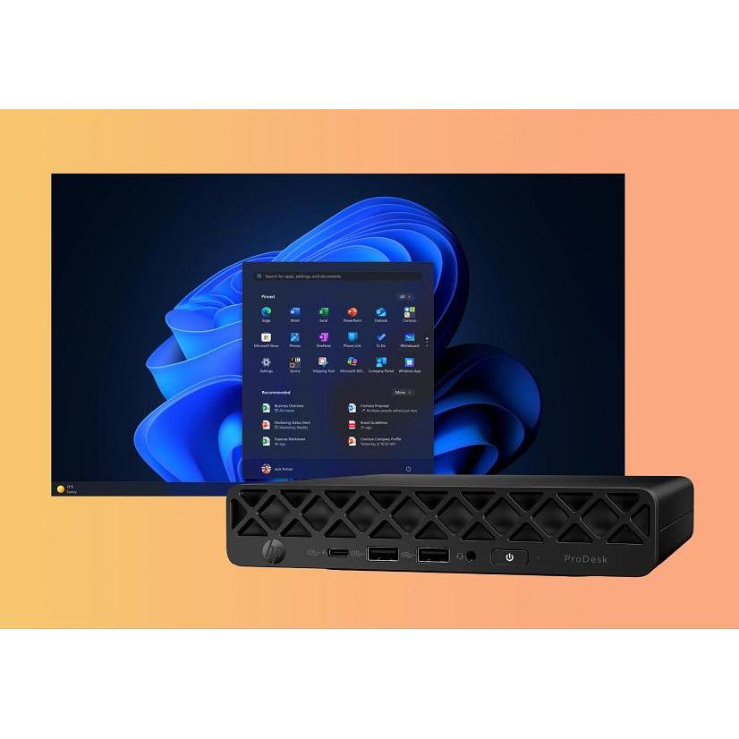 HP PD 4 Mini G1i U5 225T16/512 (ML) (16 GB, 512 GB, Intel Arc Graphics), PC, Schwarz