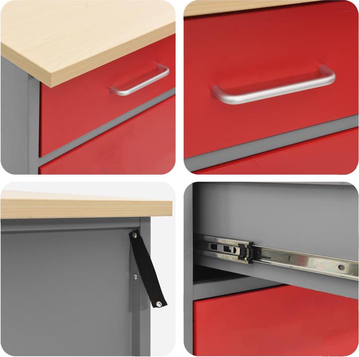Produktbild vidaXL Werkstattschrank (55 cm, 200 cm)