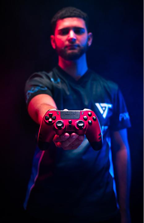 Actual product image Steelplay Slim Pack Wireless Controller Ruby Red Multi (PC, PS4)