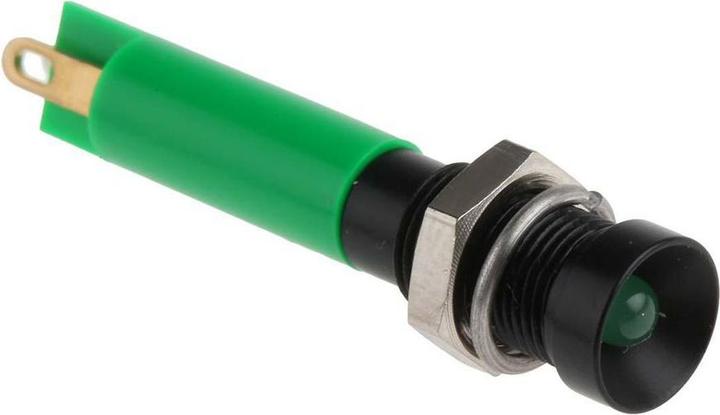 Produktbild RS PRO LED versenkt 6mm schwarz 24VDC grün