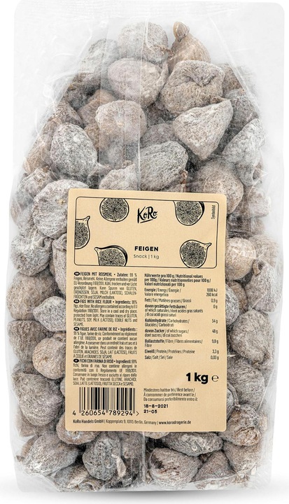 Produktbild KoRo Getrocknete Feigen mit Reismehl (1000 g)