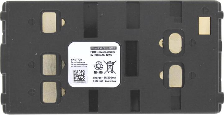 Actual product image AGI 14176 Nickel Metal Hydride 2000mAh 6V Rechargeable Battery (Camera battery)