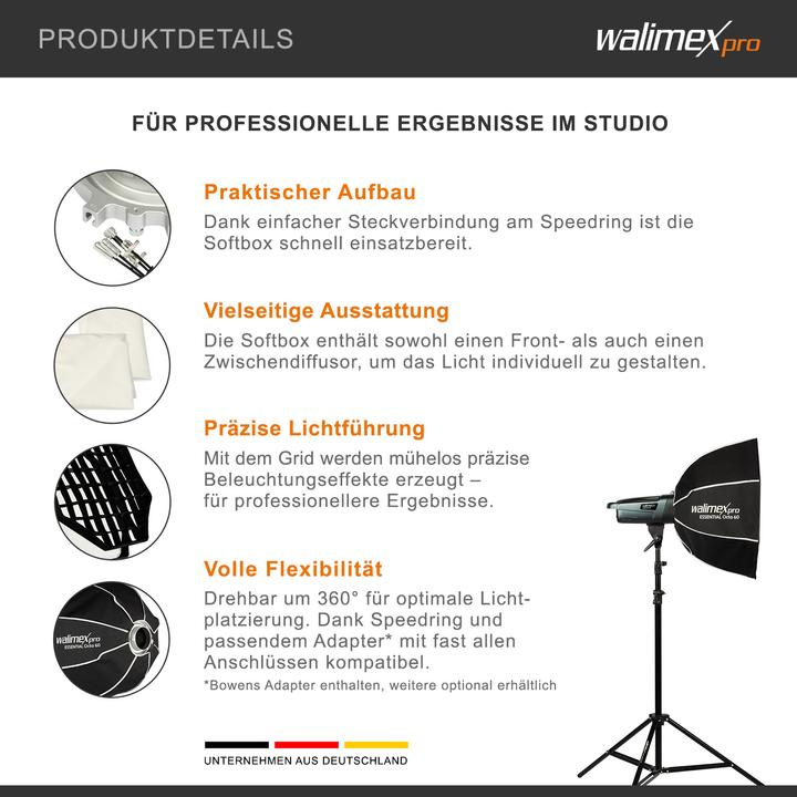 Produktbild Walimex pro Essential Octa 60 Elinchrom (Softbox, 60 cm)