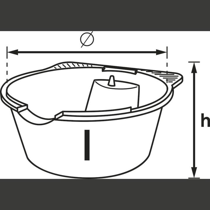 Actual product image Vigor Oil Drain Pan, 8 L