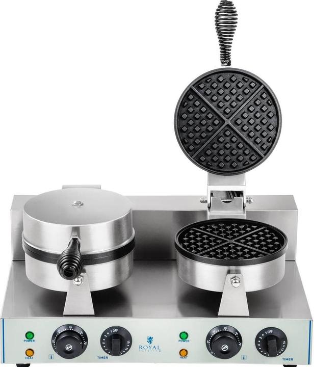 Produktbild Royal Catering Waffeleisen Doppel Waffelautomat Waffeln Brüsseler Waffel Doppelwaffeleisen