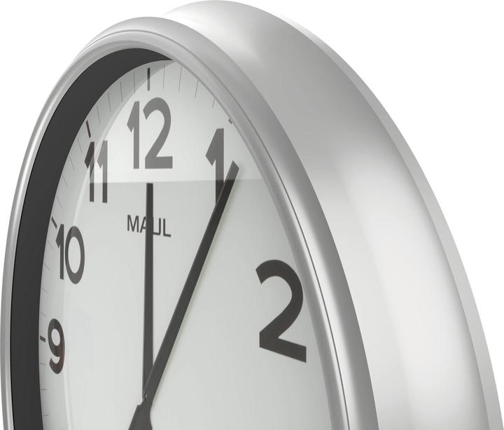 Produktbild Maul Wanduhr MAULride 61RC inkl. Batterie - silber (61 cm)