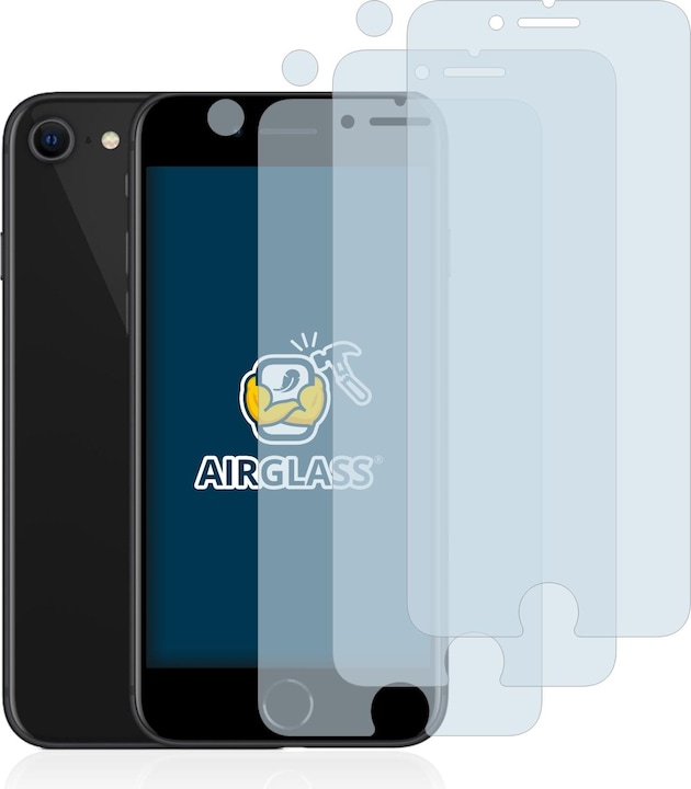 Produktbild BROTECT AirGlass Panzerglasfolie (3 Stück, Apple iPhone SE (2nd Gen))