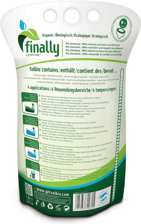 Actual product image Solbio Toilet Fluid Original XL 1.6 L