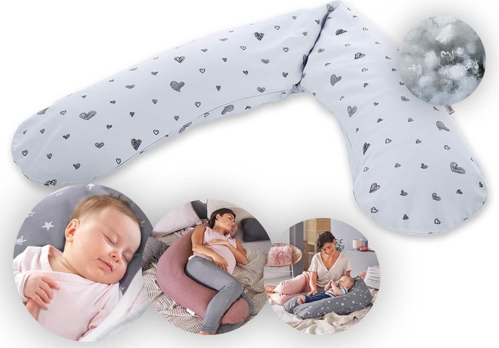 Produktbild Theraline Stillkissen "Das Original" mit Polyester Hohlfaser Füllung inkl. Bezug 190 cm (190 cm)