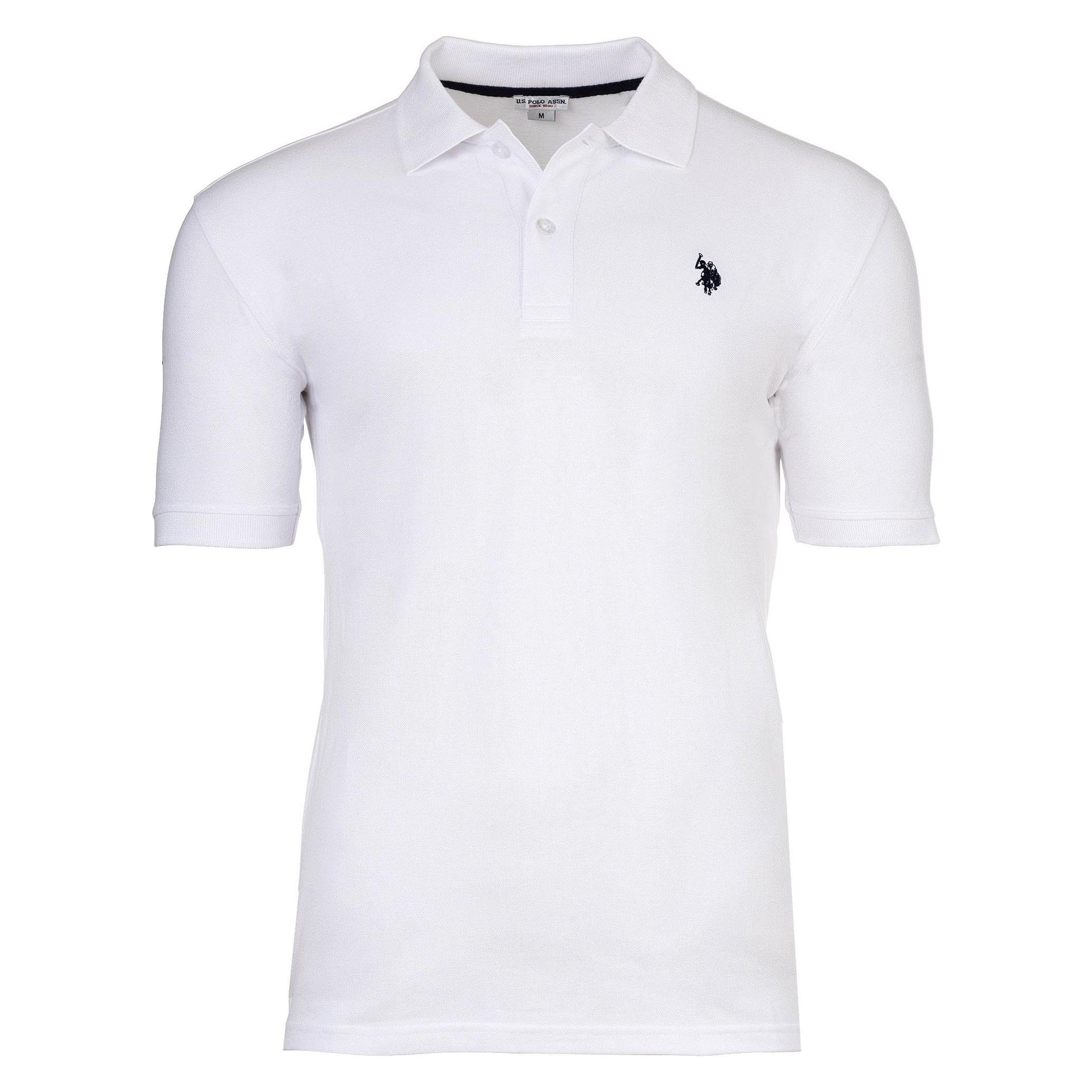 U.S. Polo, Herren, Shirts, Polo Poloshirt Basic Polohemd Shirt - 1338, Weiss, (M)