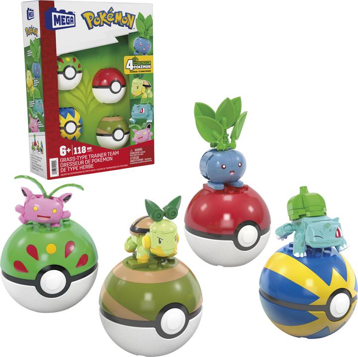 MEGA PokÃ©mon 4 Pflanzen-Typ PokÃ©mon Sets