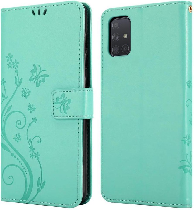 Actual product image Cadorabo Flower Book Cover (Samsung Galaxy A71)