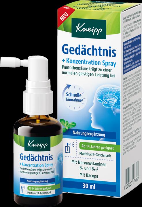 Actual product image Kneipp Mémoire + concentration spray (1 Piece, Spray)