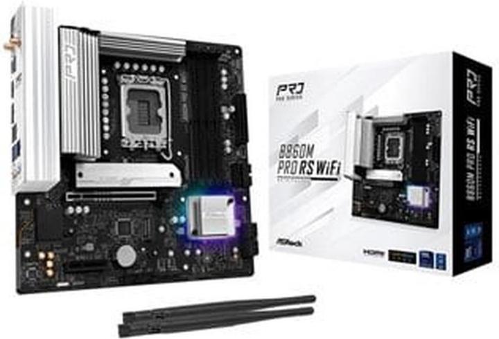 Productafbeelding AsRock B860M Pro RS WiFi DDR5 Intel S detailhandel (LGA 1851, Intel B860, mATX)