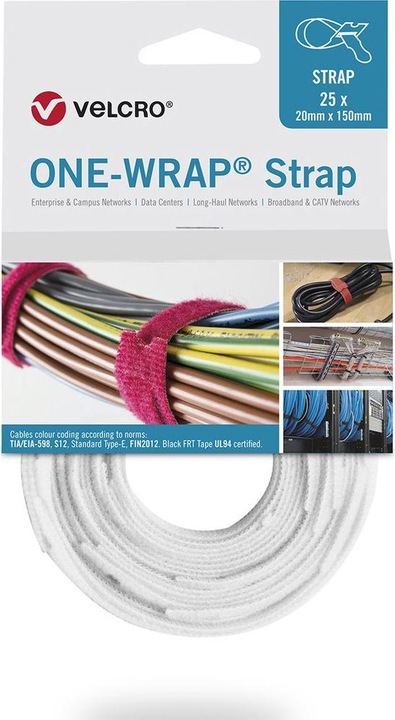 Immagine prodotto Velcro brand Fascetta professionale di marca (Fascette in plastica, 330 mm, 25 pz.)