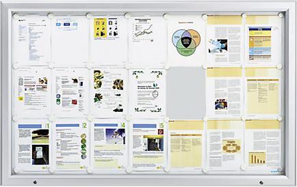 Produktbild eurokraft pro Schaukasten, Alu-Rahmen, für Innen- und Aussenbereich (Magnettafel, 168.5 x 106.5 cm)