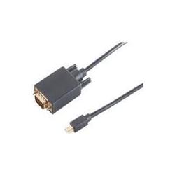 Thumbnail - Shiverpeaks S/CONN maximum connectivity Displayportkabel-Mini Displayport Stecker 1.2 auf VGA Stecker, schwarz (1 m), Vi...