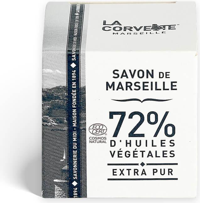 Actual product image La Corvette savon de Marseille extra pur cube solid (Hard soap, 200 g)