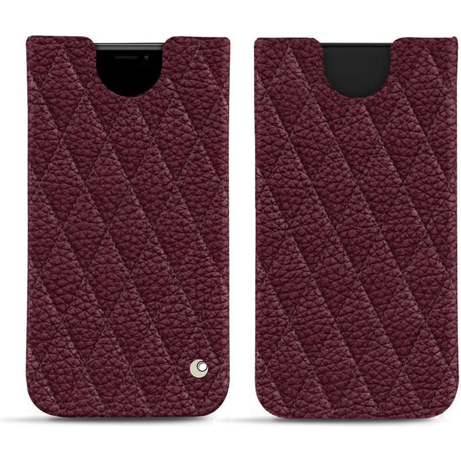 Noreve Lederschutzhülle (Apple iPhone XS Max), Smartphone Hülle, Violett