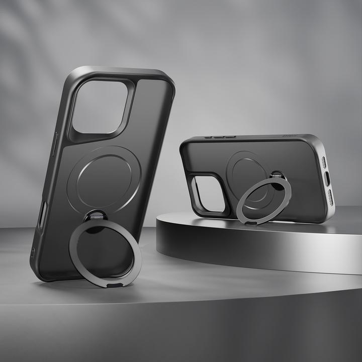 Produktbild Etteri Matt Mag Ring case for iPhone 17 Air black (Apple iPhone 17 Pro)