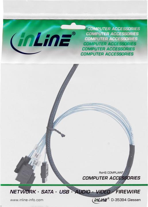 Produktbild InLine Internes SAS-Kabel (50 cm, SATA)