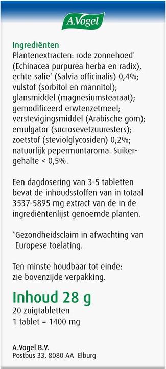 Produktbild A. Vogel Ein Vogel Throat Tablets 20 Tablets