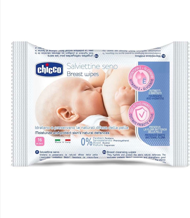 Actual product image Chicco Cleansing wipes for the chest 0m+