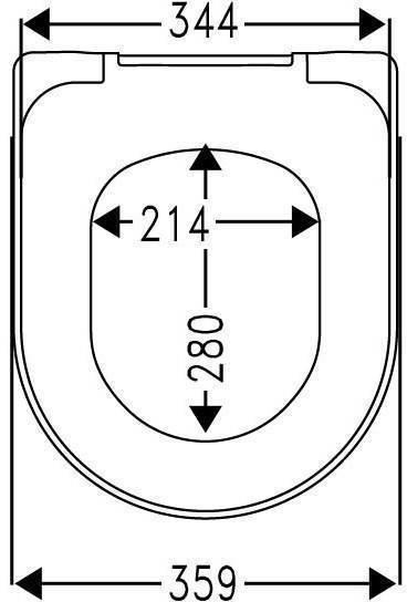 Produktbild Hamberger Haro Samar Premium WC-Sitz mit Soft-Close für Geberit iCon Wand-WC