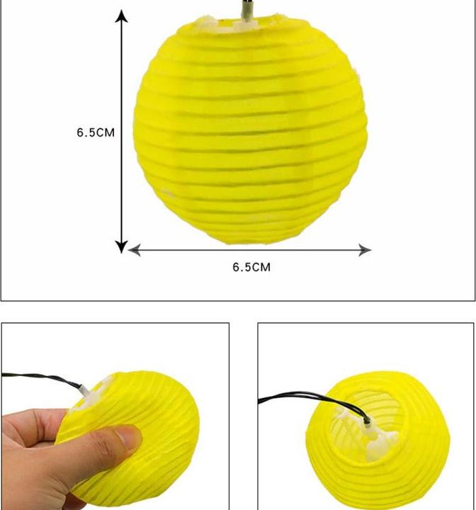 Image du produit Hermex Guirlande lumineuse solaire de 6,5 m Guirlande lumineuse à boules Multicolore (6.50 m)