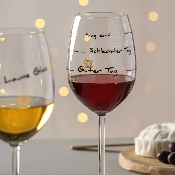 Image du produit Leonardo Verre à vin rouge Presente Bon jour 460 ml, 1 pièce, Transparent (46 cl, 1 Verres, Verres à vin rouge)