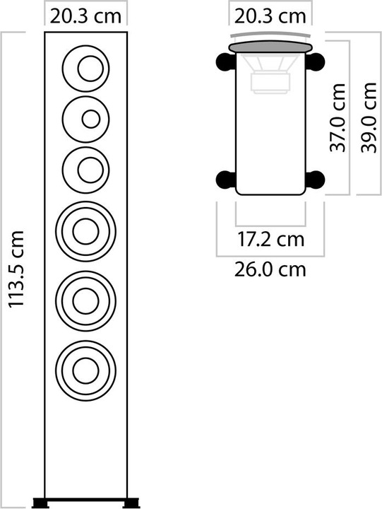 Produktbild Nubert nuVero 110 (1 Stk., 520 W)