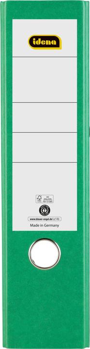 Actual product image Idena Folder A4 green 8cm cloud marble FSC mix (A4, 80 mm, 1 Piece)