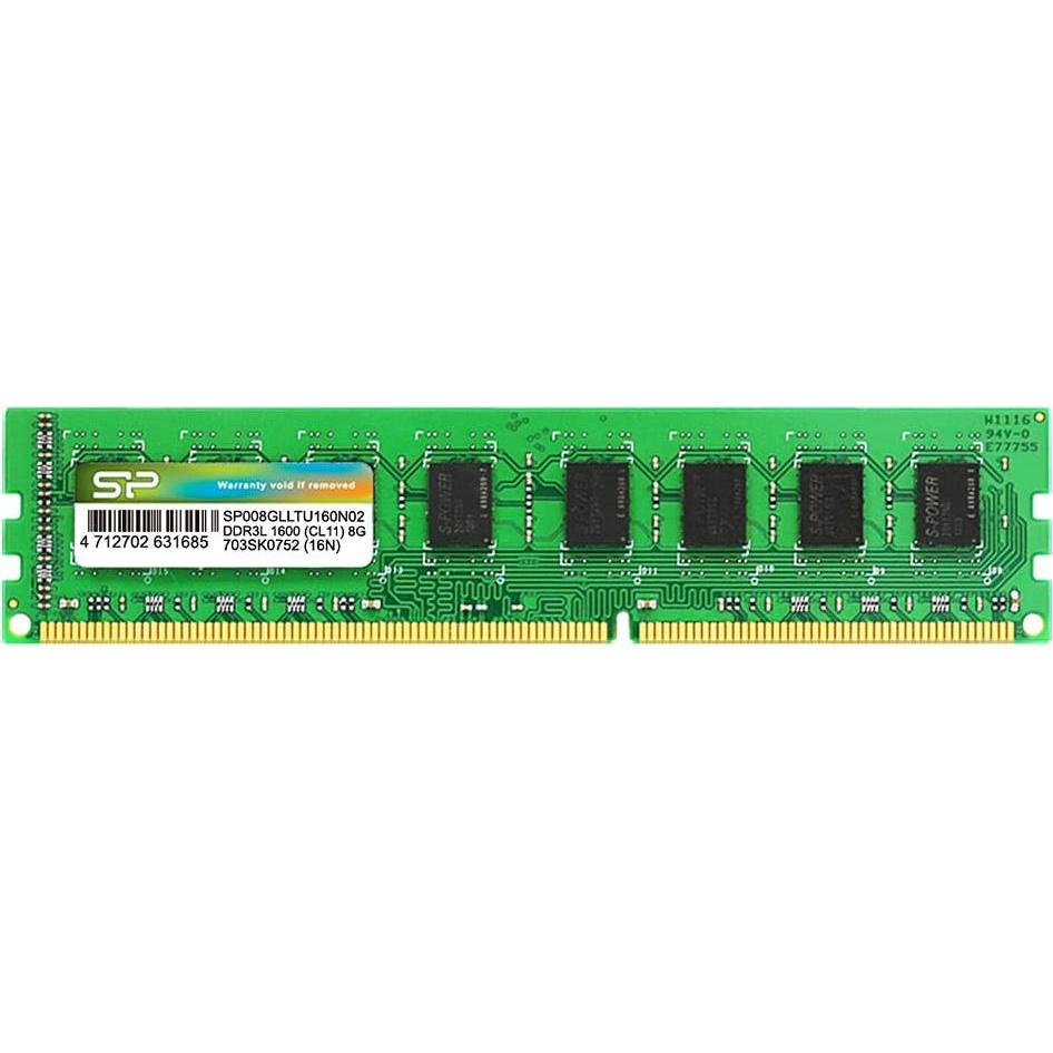 Silicon Power DDR3L (1 x 8GB, 1600 MHz, DDR3L-RAM, DIMM), RAM, Grün