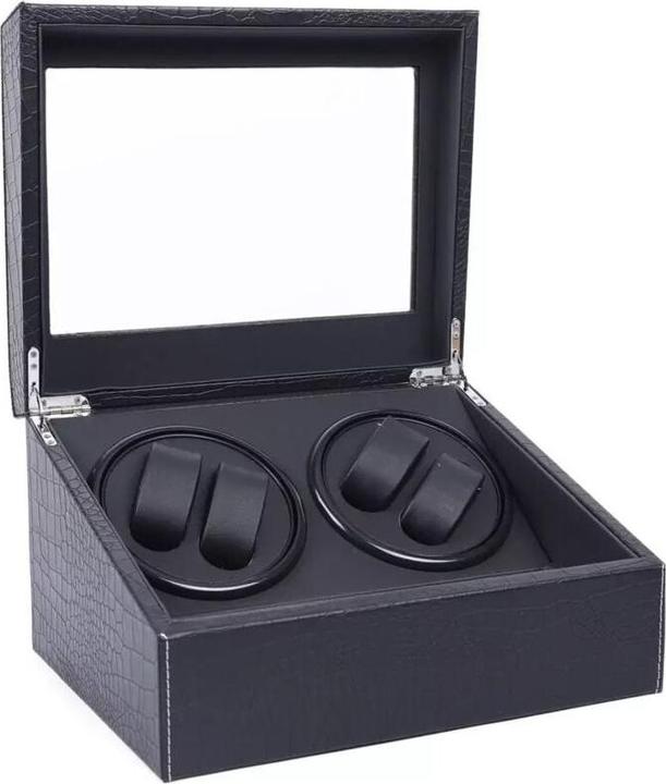Actual product image Cbx Uhrenbeweger für 4+6 Uhren, Watchwinder Krokodilmuster (10 x)